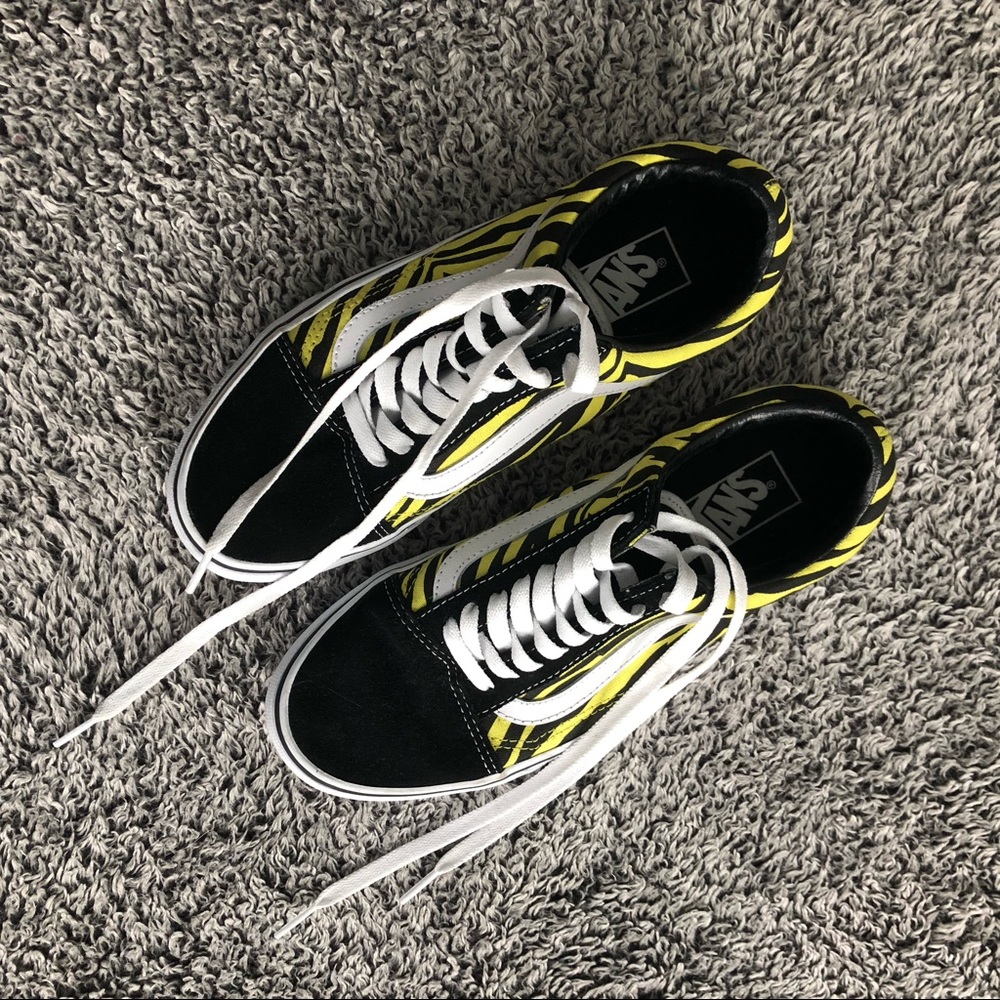 Neon zebra vans